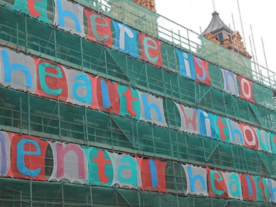 Banner saying 